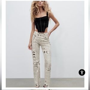 Zara Newspaper Jeans